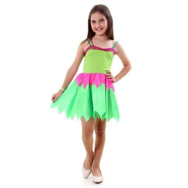 Imagem de Fantasia Fada Bico Verde E Rosa - Infantil - Sulamericana Fantasias