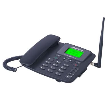 Imagem de Telefone Celular Rural Fixo de Mesa - Dual Chip 4G com Wi-Fi - tnc Fêmea - Aquário CA-42SX 4G