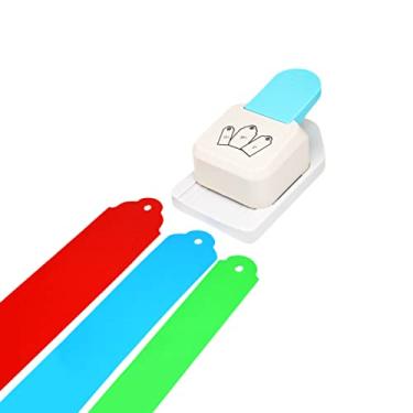 Imagem de Kawendite – Punção de alavanca em forma de etiqueta de 3,8 cm, 6,3 cm, para artesanato e artesanato de papel; artes de scrapbook, Tag