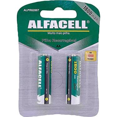 Imagem de Pilha Recarregavel Alfacell AA 1800MAH 1,2V Embalagem com 2