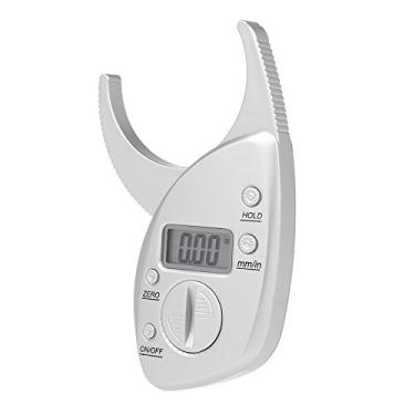 Imagem de Adipômetro, Andoer Compasso de calibre digital de gordura corporal Skinfold Caliper Tela LCD analisador de testador de músculo de pele Medidor eletrônico de gordura