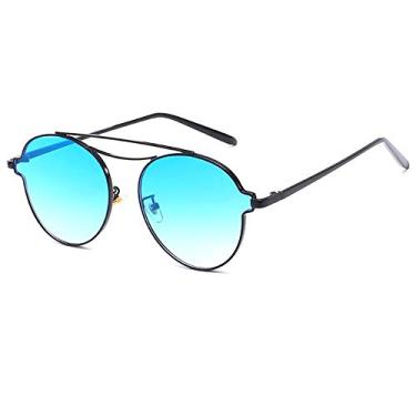 Imagem de Kdeam Óculos de Sol Redondo, Lente Gradiente HD, Steampunk, Ponte Duplo, kd8805 (C2)