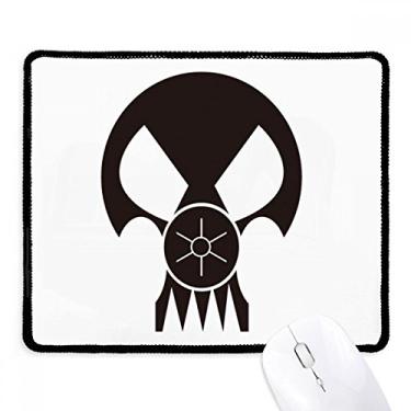 Imagem de Mousepad de cabeça de gás bioquímico com borda costurada, tapete de borracha para jogos