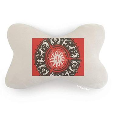 Imagem de DIYthinker Celebrate Mexican Outline Totems Carro Acabamento Pescoço Decoração Almofada Almofada Almofada Almofada