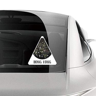 Imagem de DIYthinker Adesivo de carro de Hong Kong Visiting Check Point para motocicleta bicicleta bagagem decalque