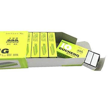 Imagem de Y&Y Star Nº 10 minigrampos premium para grampeadores, 10.000 peças (total de 10 caixas, 1.000 por caixa), 10,000pcs