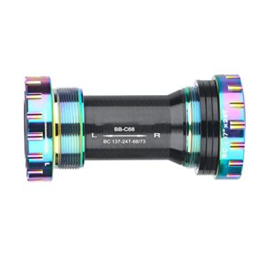 Imagem de Suporte Inferior Press Fit, Redução de Ruído de Construção Sólida, Suporte Inferior Seguro para Ciclistas (HASSNS M68 Deslumbrante Rosqueado Padrão)