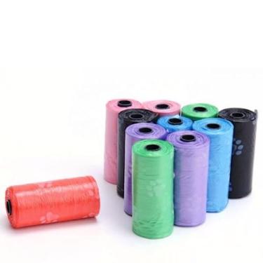 Imagem de Kit 12 Rolos Saco Cata Caca Coco Pet Cachorro Gatos 180 Saquinhos