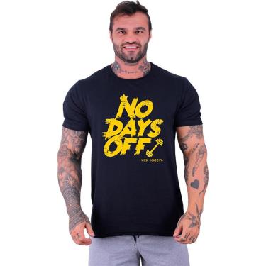 Imagem de Camiseta Tradicional Manga Curta MXD Conceito No Days Off Sem Dias De Folga-Masculino