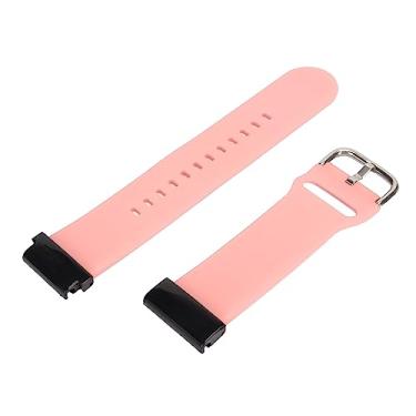 Imagem de Correia de Relógio, à Prova de Suor 26 Mm à Prova d'água Silicone Correia de Relógio Macia para Exercícios para Relógios Esportivos (Rosa)