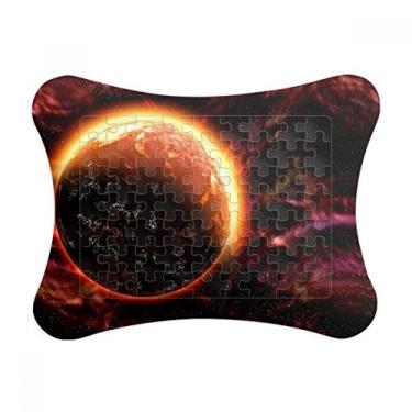 Imagem de Moldura de quebra-cabeça do universo escuro Planeta Vermelho Decoração de imagem Enfeite de jogo de quebra-cabeça