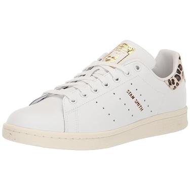 Imagem de adidas Stan Smith Tênis feminino, Branco/Cor do Fornecedor/Dourado Metálico, 38