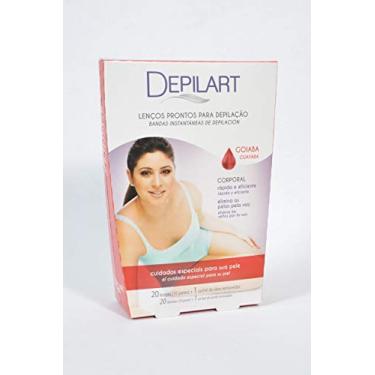 Imagem de Folhas Prontas Corporal em Lenços - Goiaba DEPILART