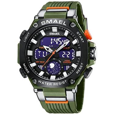 Imagem de Relógios masculinos Multi Function Militar S-Shock Sports Watch LED Relógios de alarme à prova d`água digital