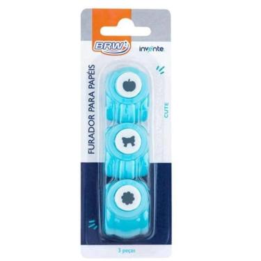 Imagem de Furador De Papel Cute 10Mm Com 3 Peças - Brw