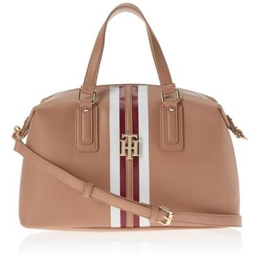 Imagem de Tommy Hilfiger Bolsa tiracolo feminina Jaden, Cesta marrom, One Size