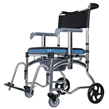 Imagem de Andadores para idosos Cômodas de cabeceira, Cômodas de cabeceira para adultos Cadeira de rodas para transporte Cadeira giratória Assento de vaso sanitário Cadeira de banho para cadeira de rodas para