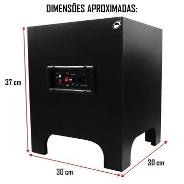 Imagem de Caixa Subwoofer Amplificada 8`` Polegadas Home Theater Swh