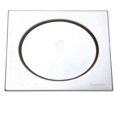 Imagem de Grelha com Fecho Pressão Quadrada Inox 10cmx10cmx6cm Meber Metais Cromado