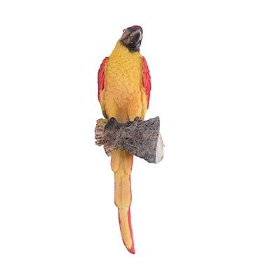 Imagem de SUPVOX 1 Peça Árvore De Pássaro Artificial Pendurada Decoração Ao Ar Livre Mini Brinquedo Brinquedos De Mesa Enfeites De Pássaros De Resina Simulação Papagaio Estatueta Topper De Mesa