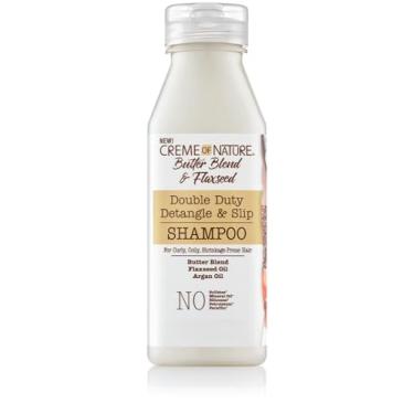 Imagem de Shampoo desembaraçante de Creme da Natureza, mistura de manteiga, óleo de argã, óleo de linhaça, fórmula hidratante, 340 g