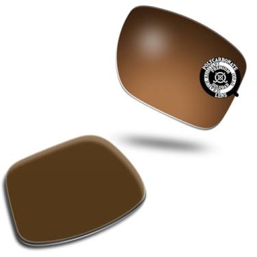 Imagem de SOLODAD Lentes de reposição para óculos de sol Oakley Holbrook Metal OO4123 Policarbonato (Mummy Brown, Mummy Brown
