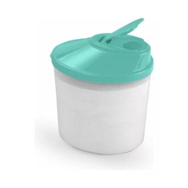 Imagem de Açucareiro Farinheiro de Plástico 1 Litro Graduado Coloridos (Verde-ciano)