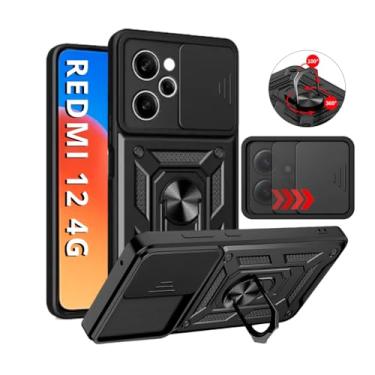 Imagem de Capa Capinha Armor Anti Impacto Ring Luxo Para Redmi 12 4g (Tela 6.79) + Anel Giratorio + Proteção De Câmera - Proteção Militar