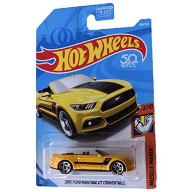 Imagem de Hot Wheels 2015 Ford Mustang GT Convertible 168/365, Yellow