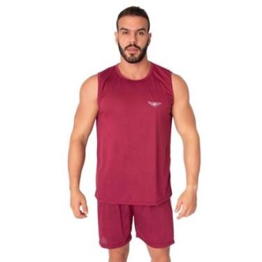 Imagem de Pijama Masculino Regata Bella Fiore Malha Lisa Verão Roupa Para Domir Linha Noite-Masculino