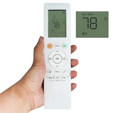 Imagem de Controle remoto CA de substituição RG10A / RH10B compatível com ar-condicionado Midea A/C MAW08V1QWT, MAW10V1QWT, MAW12V1QWT (tela Fahrenheit)