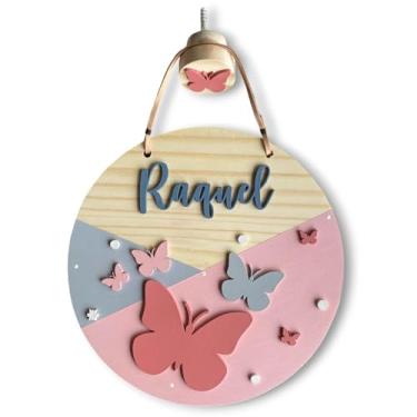 Imagem de Porta Maternidade - Flâmula de Borboletas II