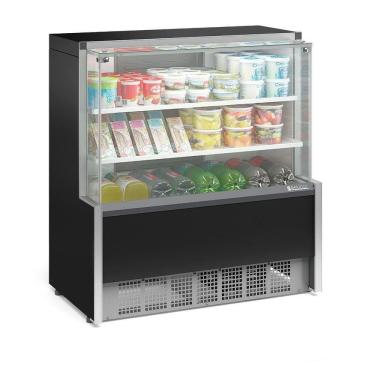 Imagem de Balcão Refrigerado 2 Placas Frias Gpda110r Gelopar Aurora 2 Placa Fria 1,07mt Preto 220v