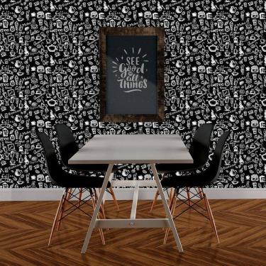 Imagem de Papel De Parede Casual Coffee Auto Colante 3M