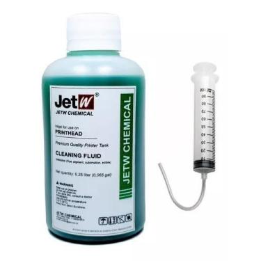 Imagem de 1 Litro Kit Solução Limpeza Cleaner Cabeças Bulk Cartuchos  - JETW