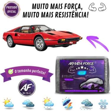 Imagem de Capa De Cobrir Carro FERRARI ANTIGA Forrada Impermeável Armada Force -