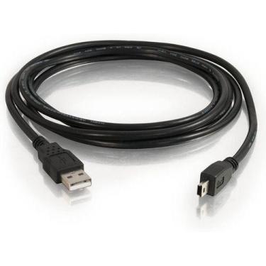 Imagem de Cabo USB 2.0 Macho x USB Mini 5 Pinos Macho 1.5m V3 Preto - OEM, Preto