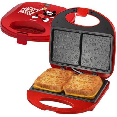 Imagem de Sanduicheira Grill Disney Mallory Mickey Mouse Funny Plates 750W, 110V