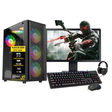 Imagem de Pc Gamer Completo I7 3 Gtx 1650 Ram 16Gb Hd 1Tb Ssd 120Gb - Amorim Sho