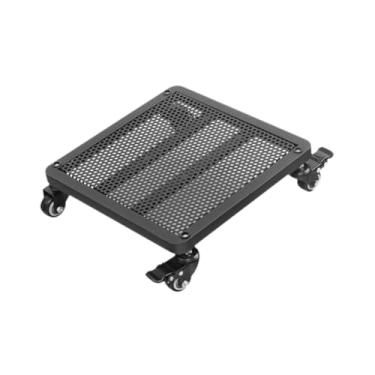 Imagem de Generic Bandeja de vaso móvel com rodas, estável, fácil de transportar, carrinho de vaso de flores, suporte para vaso de flores para quintal, jardim, pátio, Preto