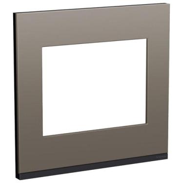 Imagem de Placa 4X4 6 Módulos Fenix Grey Orion Class Schneider, Cinza