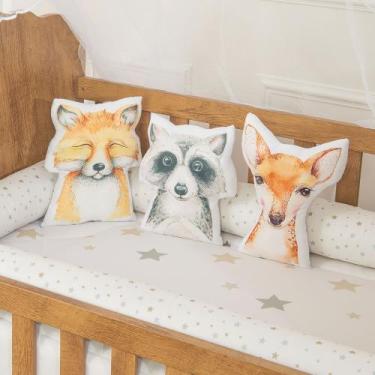 Imagem de Trio de Almofadas Decorativa Infantil Menino para Bebe - Zan Baby, Bic