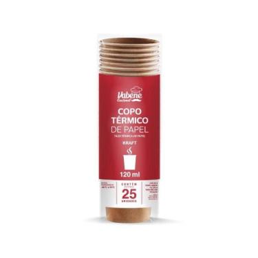 Imagem de PCT COPO PAPEL KRAFT 120ML 25un VABENE