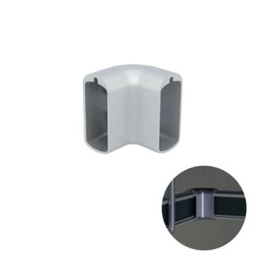 Imagem de Suporte Conexão 90 Anodizado Para Cabideiro Vesto Rm282 Rometal, Conex