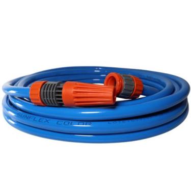 Imagem de Mangueira Jardim Recapada Siliconada 1/2 Azul/verde 45 Mts - Sunflex, 