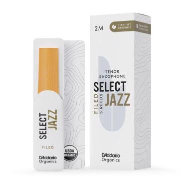 Imagem de Palheta Sax Tenor 2M (5 Peças) DAddario Organic Select Jazz - DD WOODW