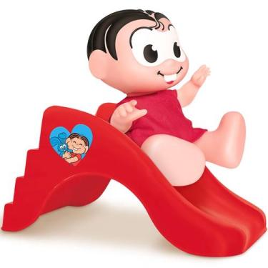 Imagem de Boneca Turma Da Monica 20 cm Para Bebe Com Mini Escorregador - Samba T