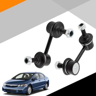 Imagem de XOPIYAO K80769 K80768 2 peças de elos de barra oscilante frontal compatível com Acura CSX/Honda Civic 2006-2011, kit de suspensão do lado do motorista e do passageiro, elos estabilizadores barra de balanço MS60801 MS60800
