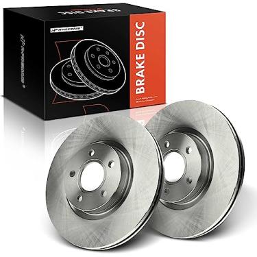 Imagem de A-Premium Rotores de freio a disco ventilados frontais de 11,81 polegadas (300 mm) compatíveis com modelos selecionados Ford e Volvo - Escape 2013-2019, C-Max 2013-2017, C30 2007-2013, C70 2006-2012,