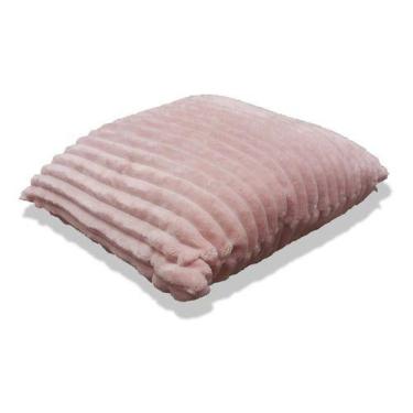Imagem de Almofada Deluxe - Pelo Soft - Rose - 43x43cm - Inspire, Rosa